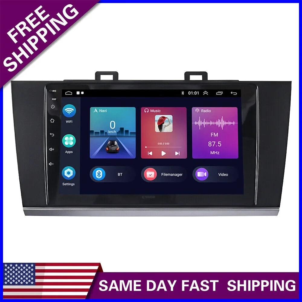 Your 9IN Commutes with Audio Carplay High-Quality Streaming Upgrade Subaru Outback GPS Touchscreen Optimize Daily Android Legacy