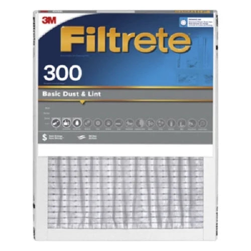 Filter 1" Air Gray Filter 3M Filtrete - Dust Reduction Basic 16" & Lint Quantity 4 300-4 of 20" x 300 90 Pleated Day x