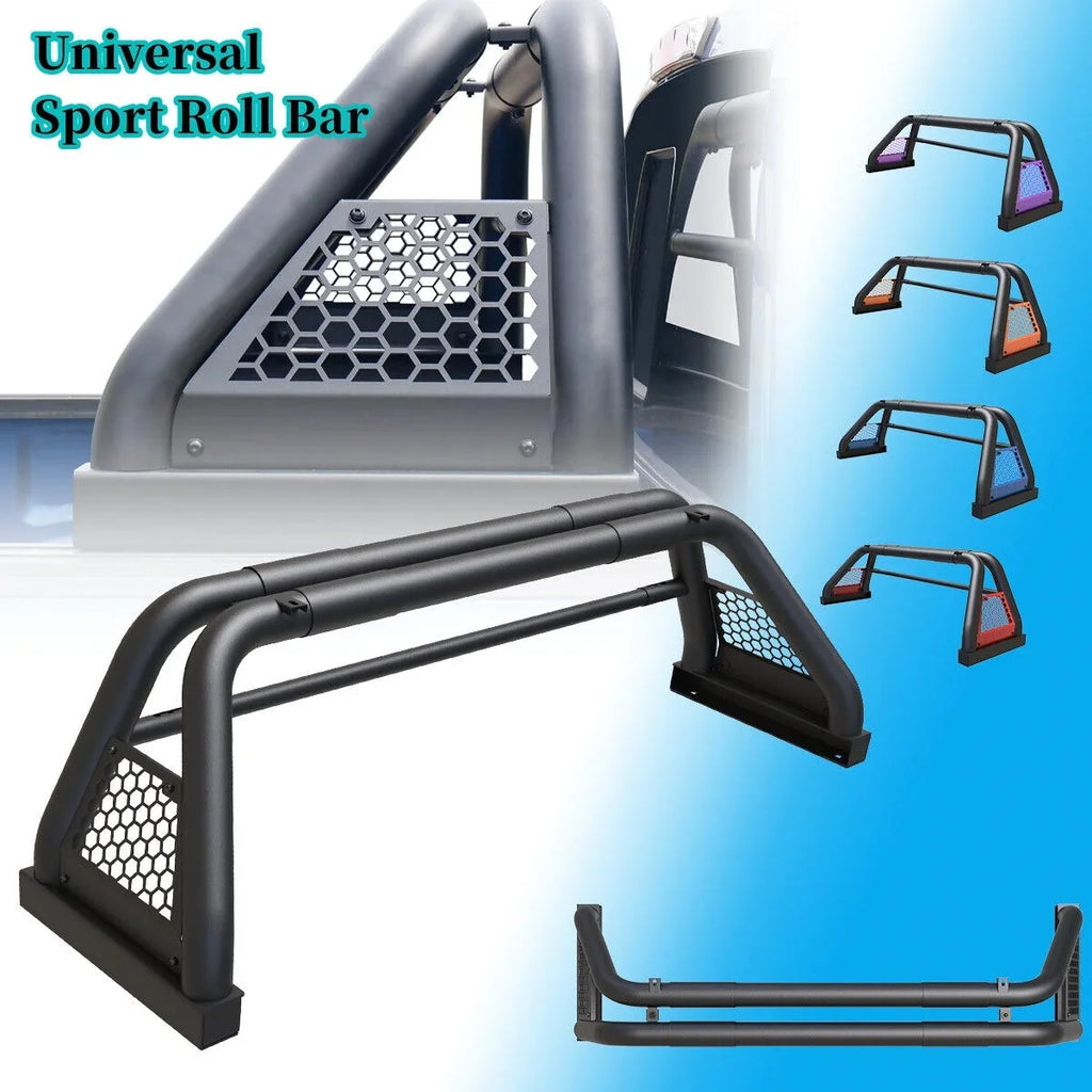 Bed Fit 62.9-74.7" and For sierra Bar Bar Chase Rack Adjustable silverado/GMC Truck Chevy 1999-2013 2019-2023 Roll Sport