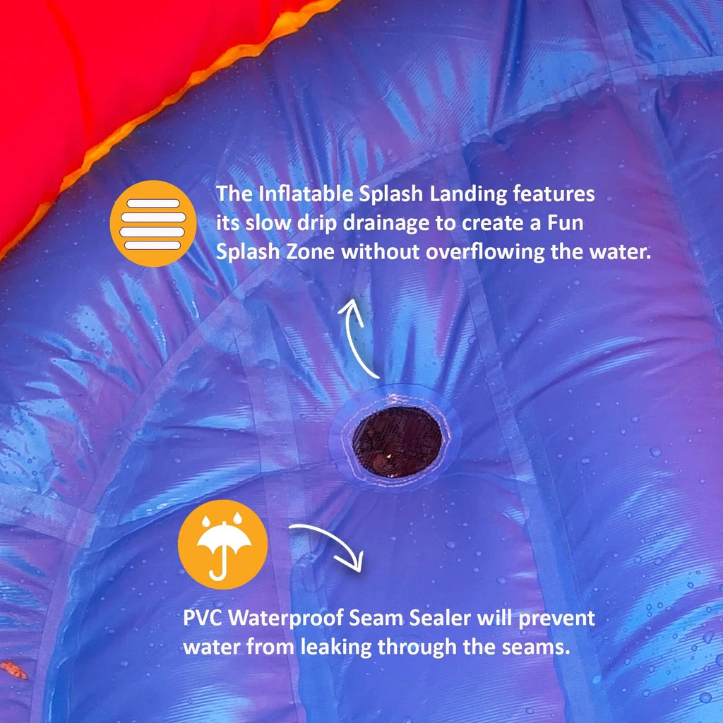 and Grade Kids Adults Slide (with Commercial Blower) for Liquid House JumpOrange Pirate Bounce Ship
