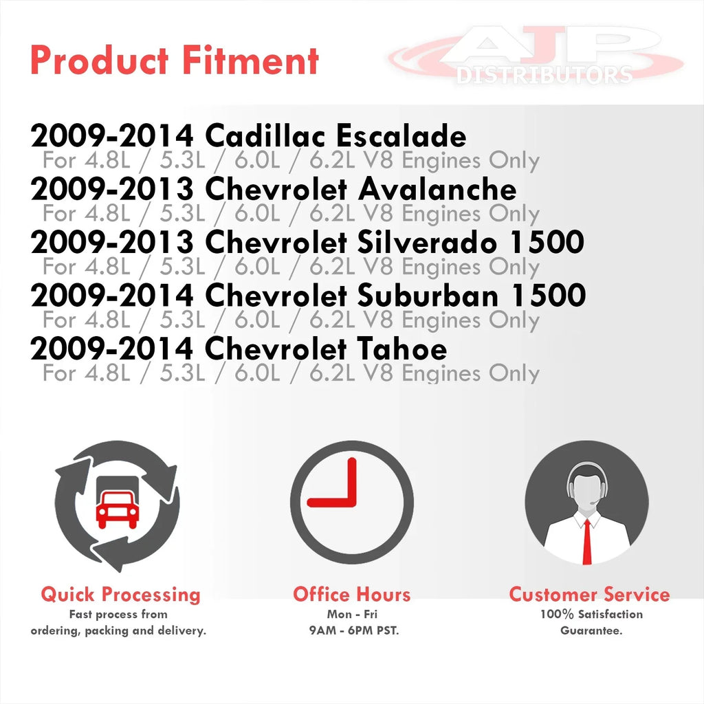GMC Induction Filter Air Cold XL Cadillac System Distributors Silverado Escalade  Chevy + AJP Suburban Sierra Yukon Heat Compatible/Replacement Avalanche V8 Shield Intake For Tahoe Polish Aluminum