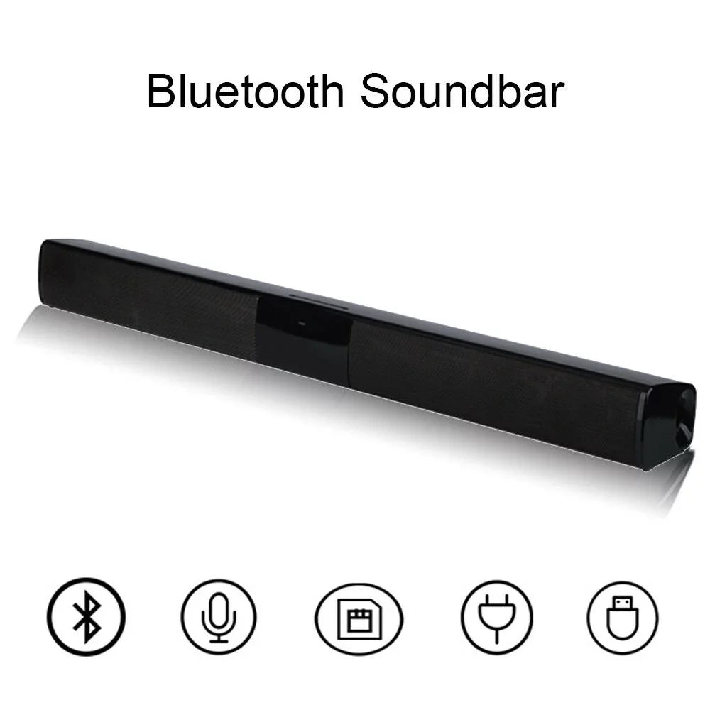 Sound Home Bluetooth TV for Home+Remote Super Stereo Surround Bar Speaker Theater Wireless 3D Sound Bass SHANNA