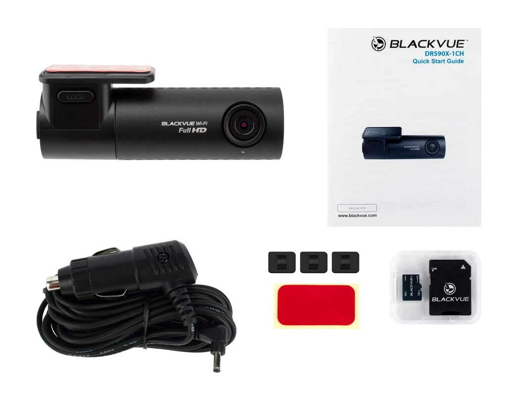 BlackVue Dashcam 32GB microSD with Full Support Card Mode HD | Parking DR590X-1CH | Wi-Fi