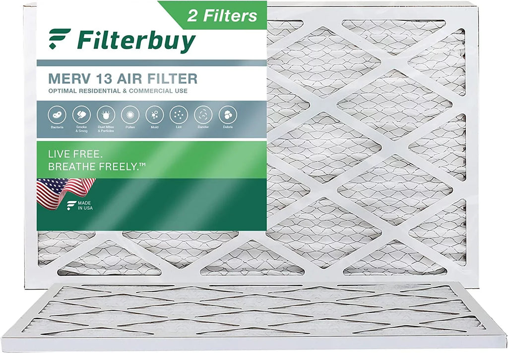 Pleated 13 HVAC (2-Pack) 12x36x1 MERV Filterbuy AC Furnace Filters Air
