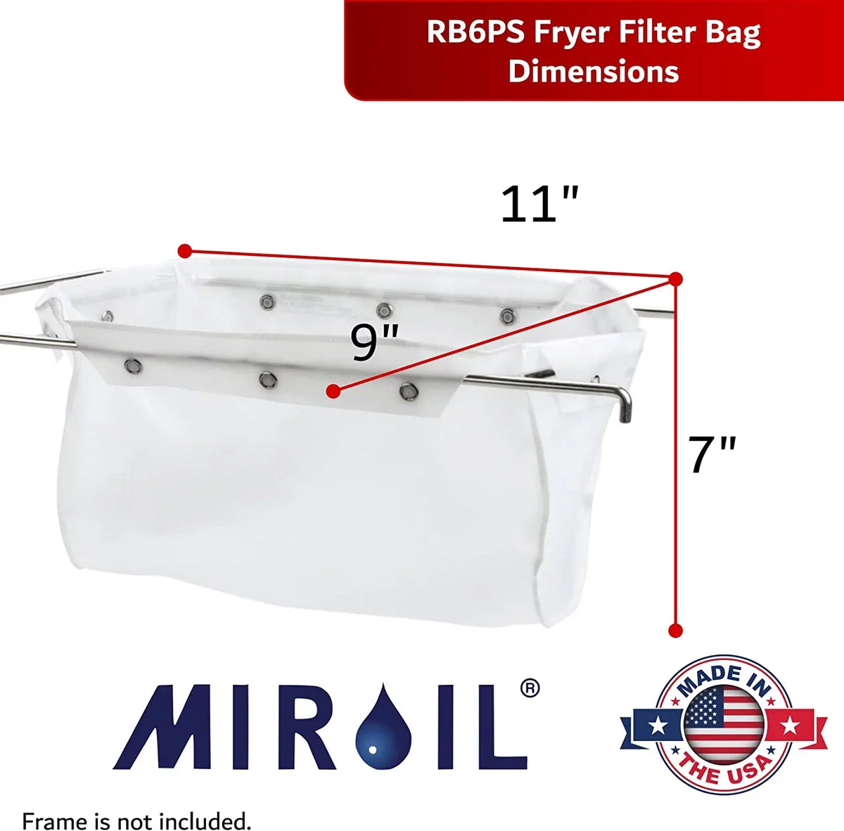 Bag" Flow Filter EZ RB6PS/12852 Miroil Snap On"
