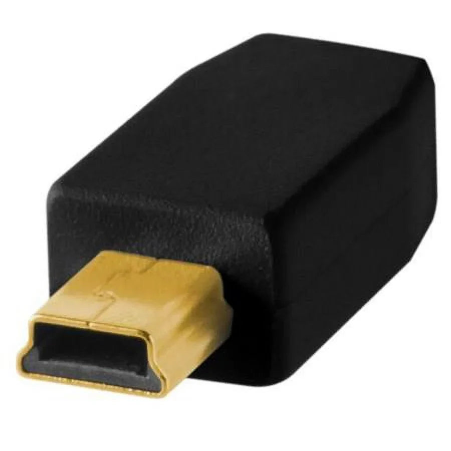 USB A Gold to Male - Mini-B Pin Feet 15 Pro Plated Cable 5 - 2.0