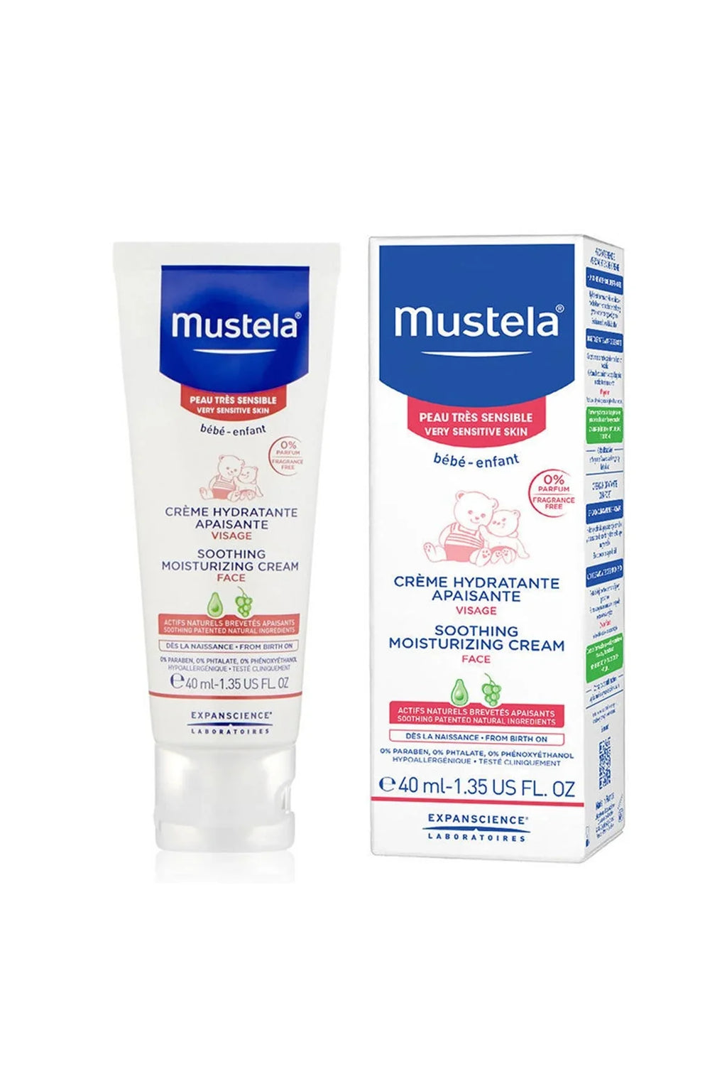 40 FACE ML MUSTELA MOISTURIZING SOOTHING CREAM