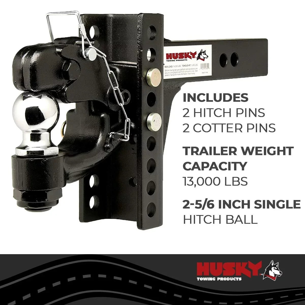 One-Mount 33110 HITCH RECEIVER ACCESSORIES Pintle Towing Hook Husky
