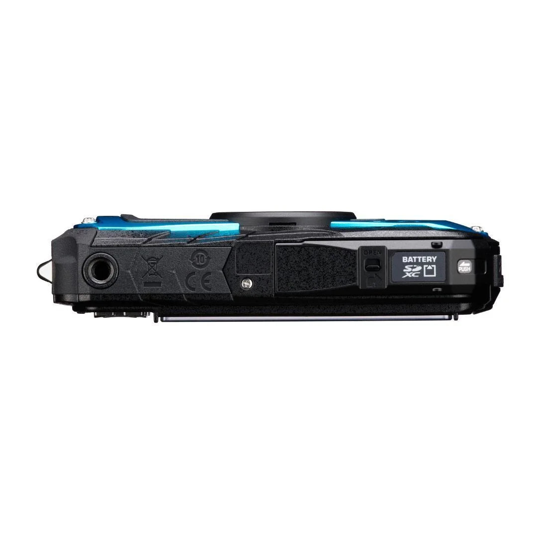Construction, and Tough Imaging Compact (Blue) Body All Ricoh Adventure Underwater Camera Shooting with Exceptional Weather Mode PENTAX Quality Image WG-90