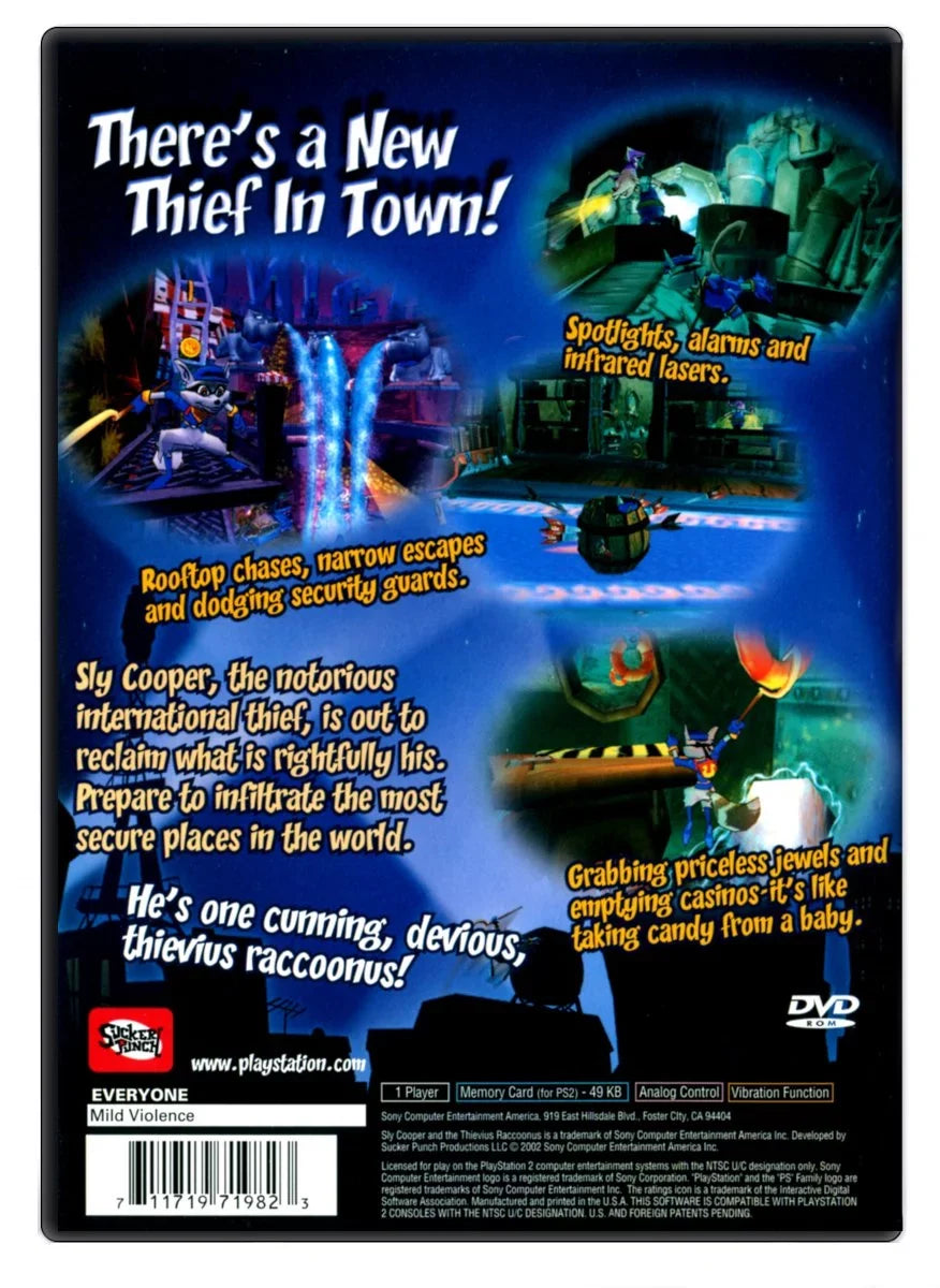 the - PlayStation 2 and Thievius Cooper Raccoonus Sly Refurbished