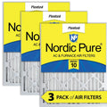 3 Pack 10 Filters Pure MERV Air Pleated Nordic 20x20x2