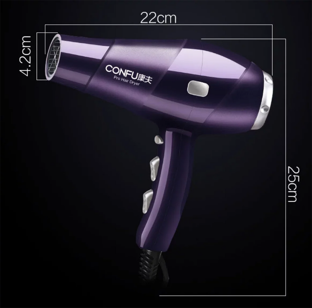 Ionic for and Hair Function Dryer, cold Concentrator air Cool Power 3 and CONFU 2 Shinier hot Button, Settings, High 2300W Dryer, Speed Hair Nozzle(Red) Heat Dryers Results, Shot for Women,