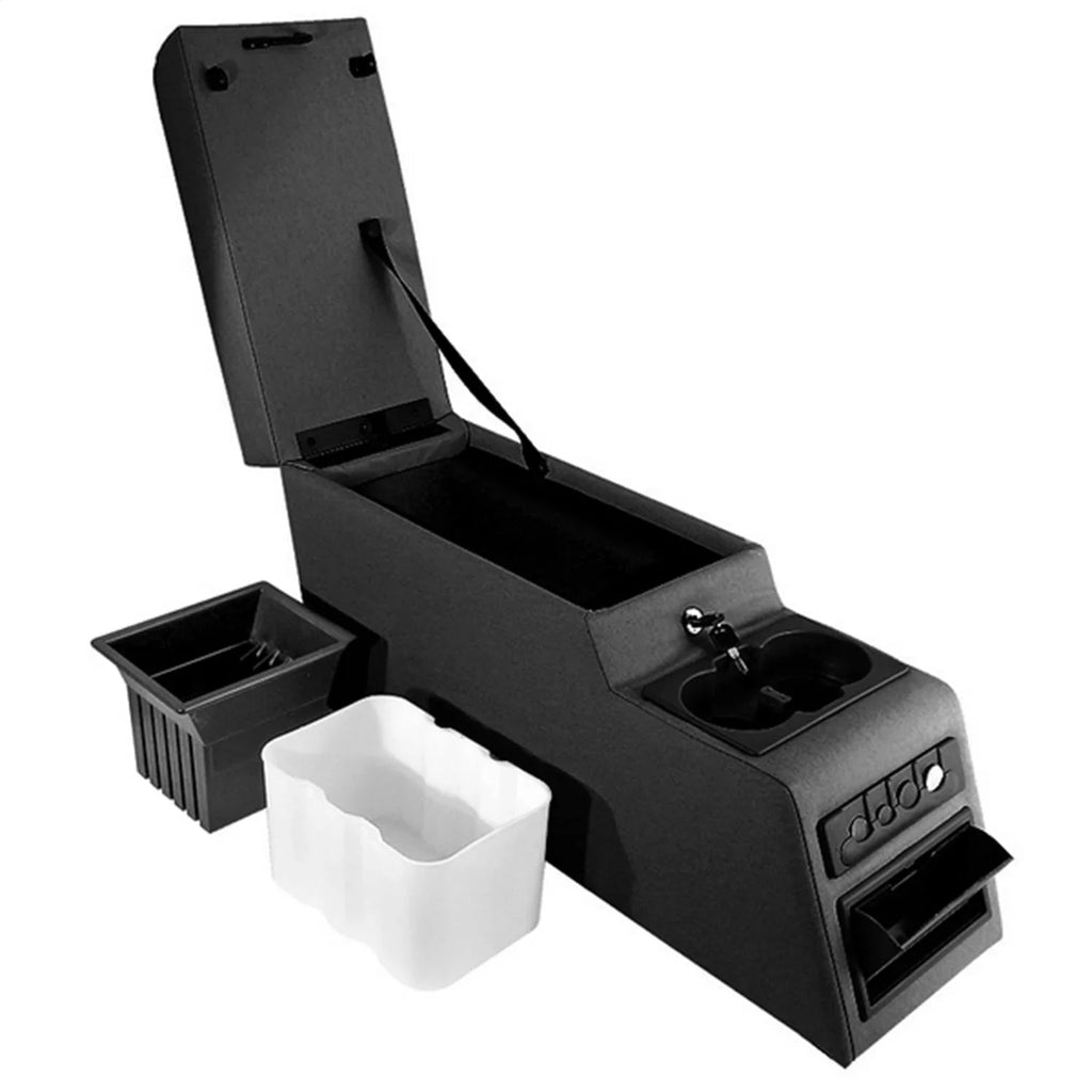 Select: by Ridge Center YJ, 13102.15 Wrangler YJ | Console, Jeep RealTruck Ultimate, 1987-1988 CJ/Wrangler 1989-1995 with Rugged Jeep Black / Wrangler Compatible Locking, 1976-1995 Denim;