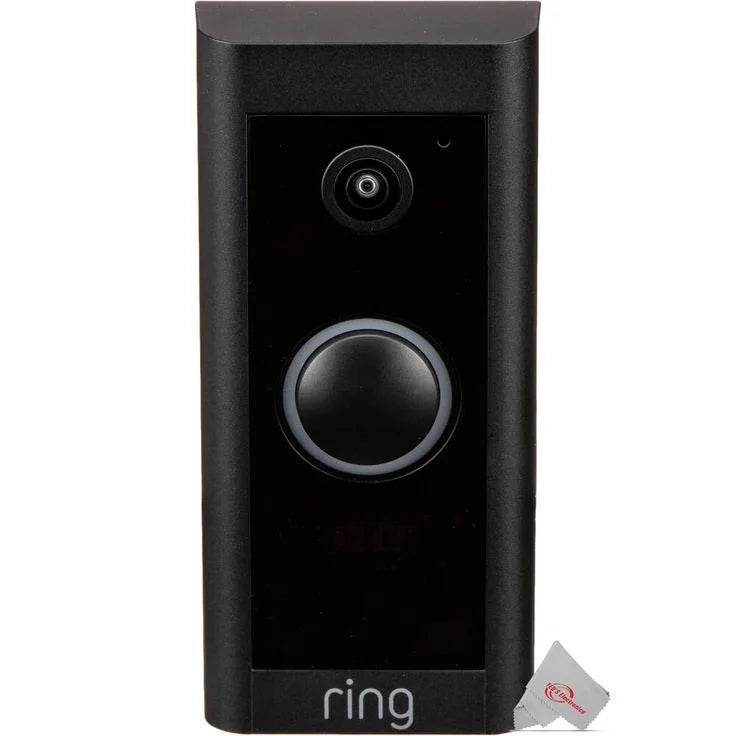 Video Wired HD 1080p Black Doorbell 5x
