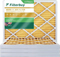 MERV Filterbuy Air Filters HVAC Pleated (4-Pack) 11 AC Furnace 10x16x2