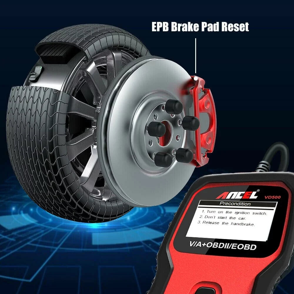 Ancel Adapation System EPB Tool IMMO OBD2 Automotive Diagnostic Seat ABS Skoda All Code VW SRS OIL for Scanner Oil Throttle Audi Reader EPB