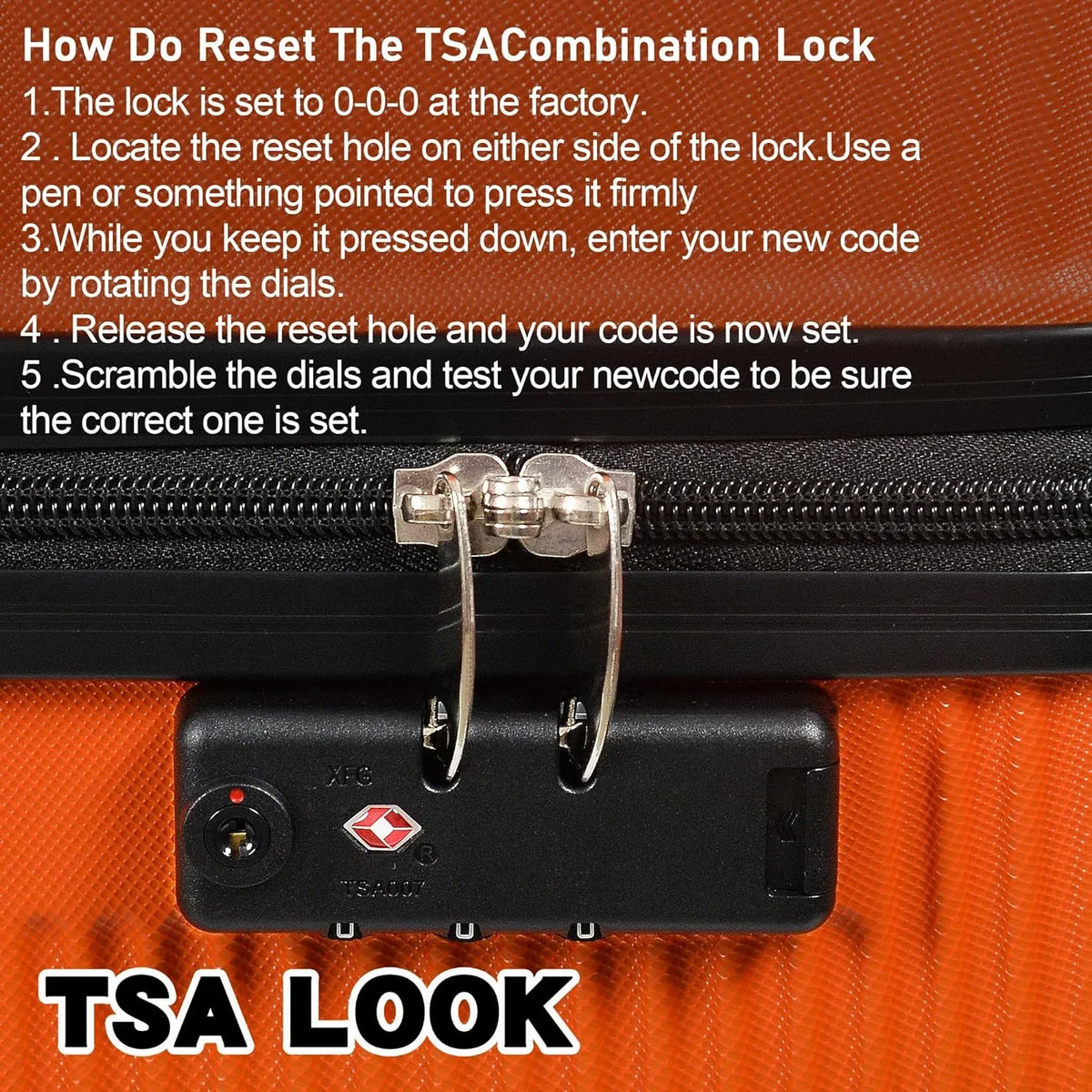 Set Sets 3 Suitcase Wheels,Orange with Luggage Hardside Sets with Orange(20in/24in/28in) Piece, Lock Women TSA Luggage Spinner for