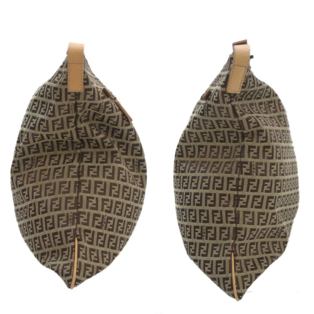 bag FENDI (Good) Zucca pattern Shoulder 2355.7VA020.28E Pre-Owned Brown
