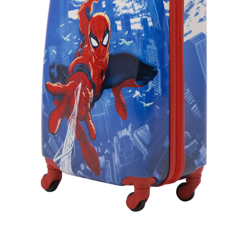 Carry Wheels, Spider-Man Suitcase Rolling Blue with 21 Marvel Inch Hardshell Kids On Luggage,