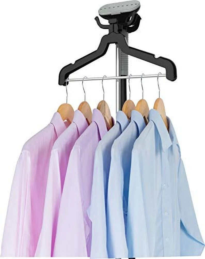 Swivel 4 GS34-BJ Standing Garment Hanger Black Steam 360 1500W SALAV with Steamer Multi-Hook Settings, and Full-Size
