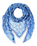 J.McLaughlin Blue Silk-Blend Giselle os, Scarf,