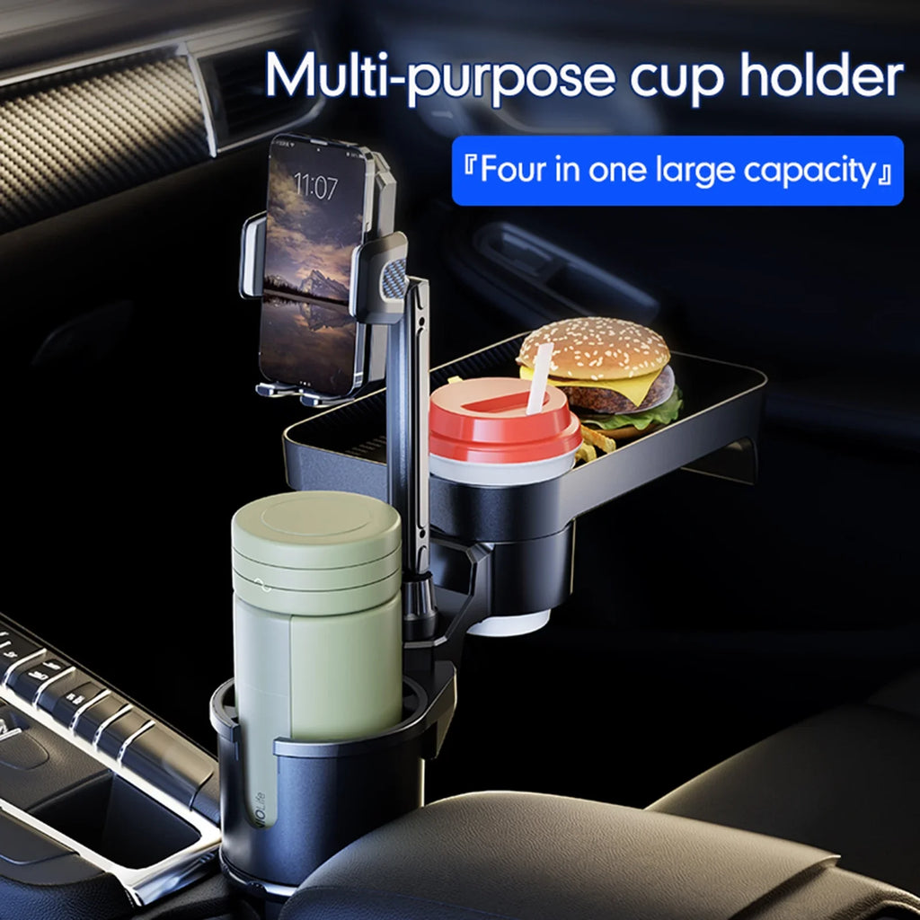 Auto Holder, Adjustable Convenient for Car Seat Front Mobile S, Tray, Back OWSOO Phone Organizer, Expander with Base, Rotation Car 360° Cup Multifunctional Size Holder, Travel