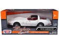 Black Legends" "Timeless White and Series Car Model Corvette Interior Diecast 1979 with C3 Chevrolet Red Motormax 1/24 by Top