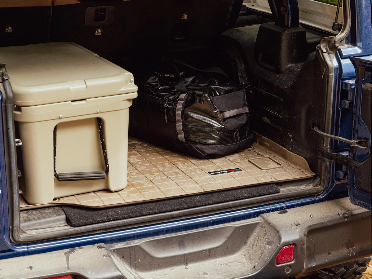 2010-2014 Trunk Behind Protector, Cargo Protector with Outback WeatherTech Seating compatible r With Bumper - Row Grey with Subaru Bumper 2nd