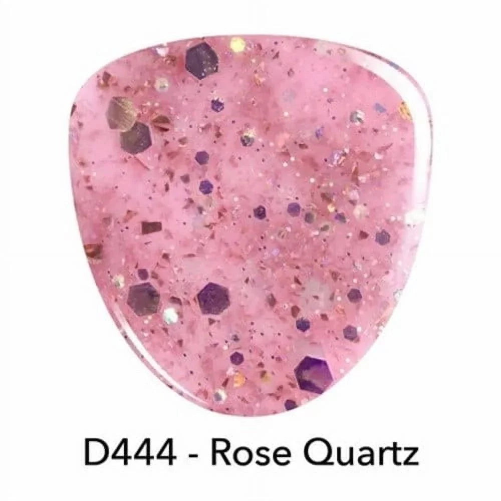 Dip Starter with D444 Powder Kit Quartz oz EZ 0.5 Nail Powder Revel Rose Liquids