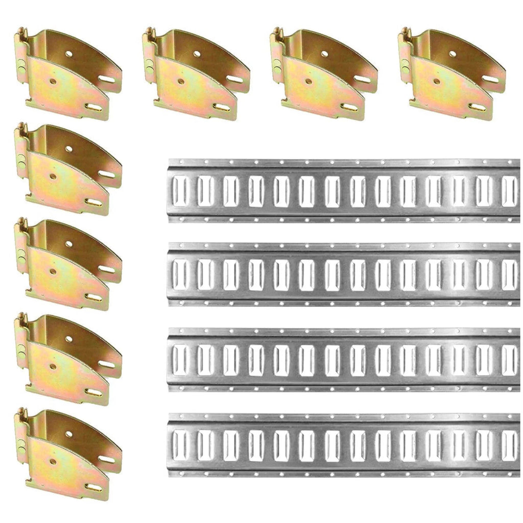 Shelving Sockets DC Track Pieces: 12 Mall Galvanized Wood & ft Kit Rails Track - Beam 5 E E E Track Cargo