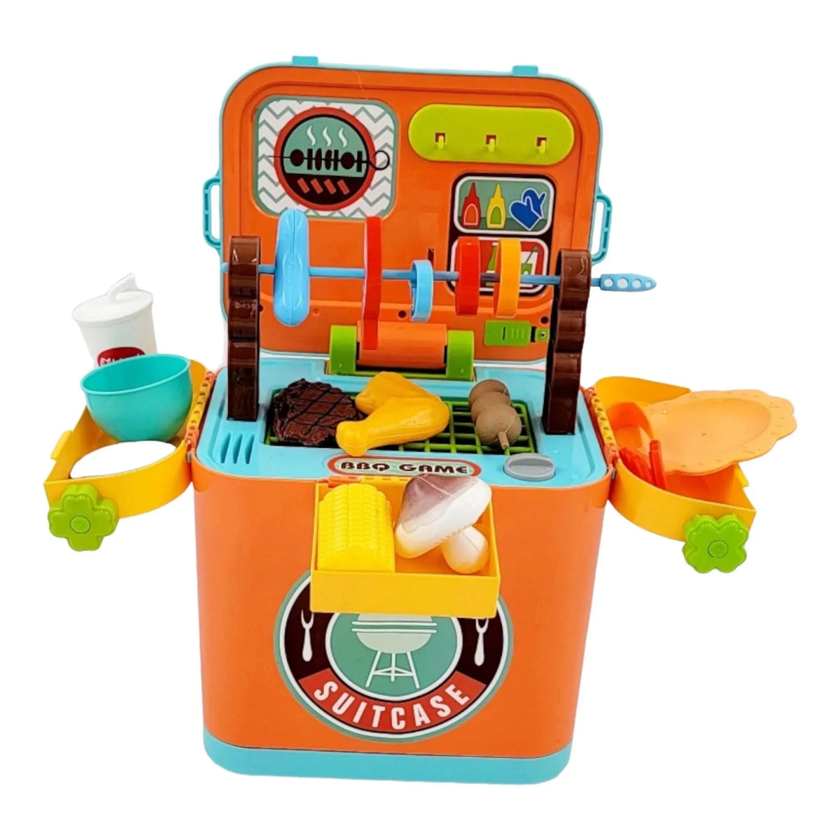 Set Grill for Interactive Universe GN Toy Kids Play 3+ Pretend Outside n Pack Ages Play BBQ Kitchen