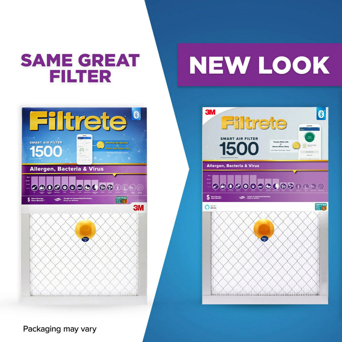 Bacteria Filter, 16x20x1 Filtrete MPR Air Smart MERV 1500 1 Filter Virus, 12, Allergen,