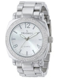 Bracelet Silver Bezel Peugeot Link Watch Swarovski Boyfriend with 7075S All Women's Oversized Crystal