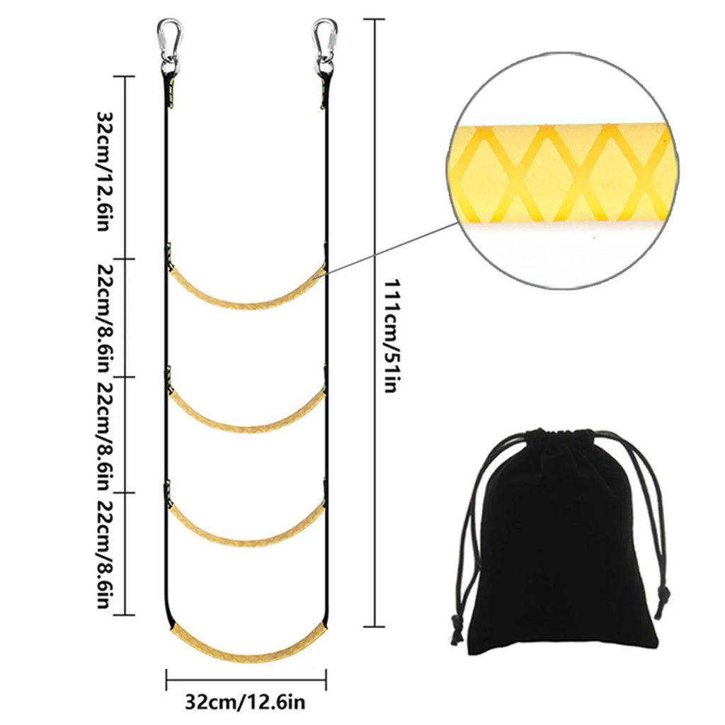 Steps Boat Fishing Skis Jet Rope Rope Boat 4 Inflatable Ladder Strength Inflatable Sailboat for Boarding Boat Ladder 400lbs Portable Ladder Ladder
