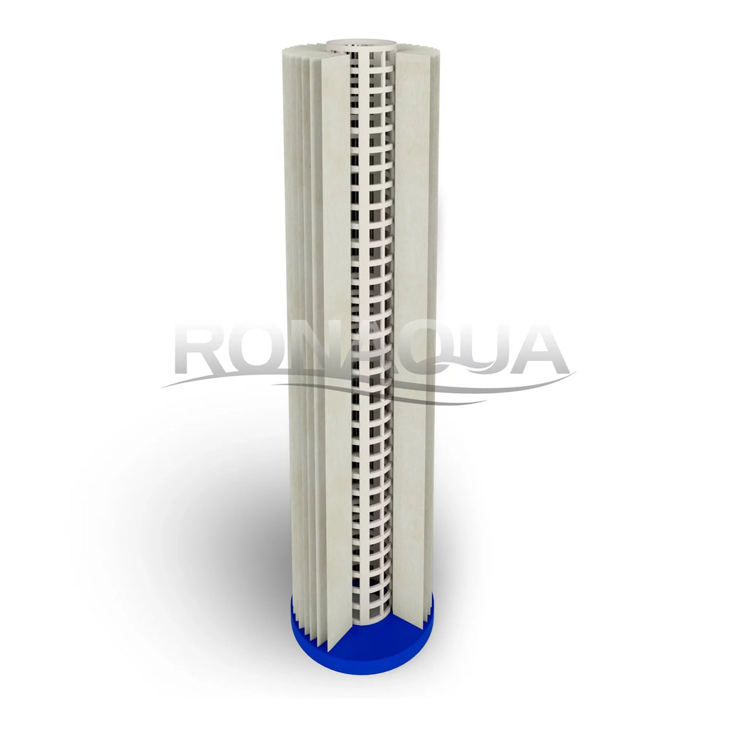 Life Housing, of Rust, & for Blue Removes Silt, Reusable Blue 4) Washable Extended 20" Filter 5 Dirt, Surface Amplified Sediment Sand, Big Pleated (Set Micron by Ronaqua Filter Area, Big
