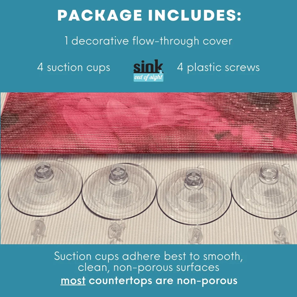 Designs, of 39.5"X20" Kitchen Out Cover, adjustable double -SK2-JR2-a coverage Rose Hot/Cold through Liquids Sink Décor cover, Design: Debris and Size sizes. sink 2 Sight- Sink 5 for pass Jenny's Home