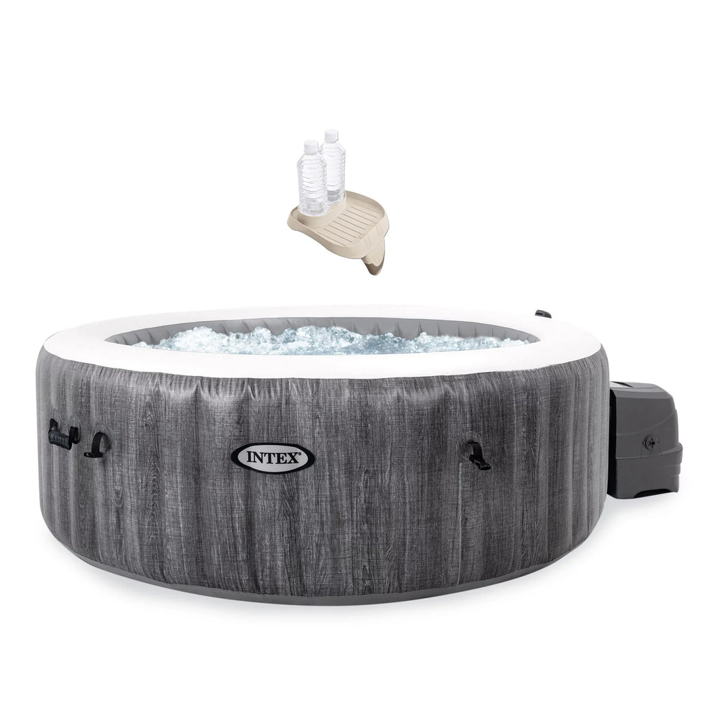 Intex + Hot Pack) Tray Intex (4 Tub Plus Accessories Inflatable PureSpa