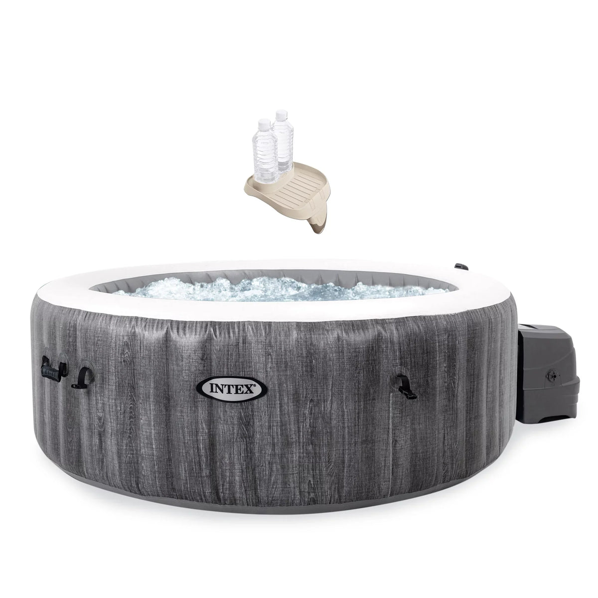 Intex + Hot Pack) Tray Intex (4 Tub Plus Accessories Inflatable PureSpa