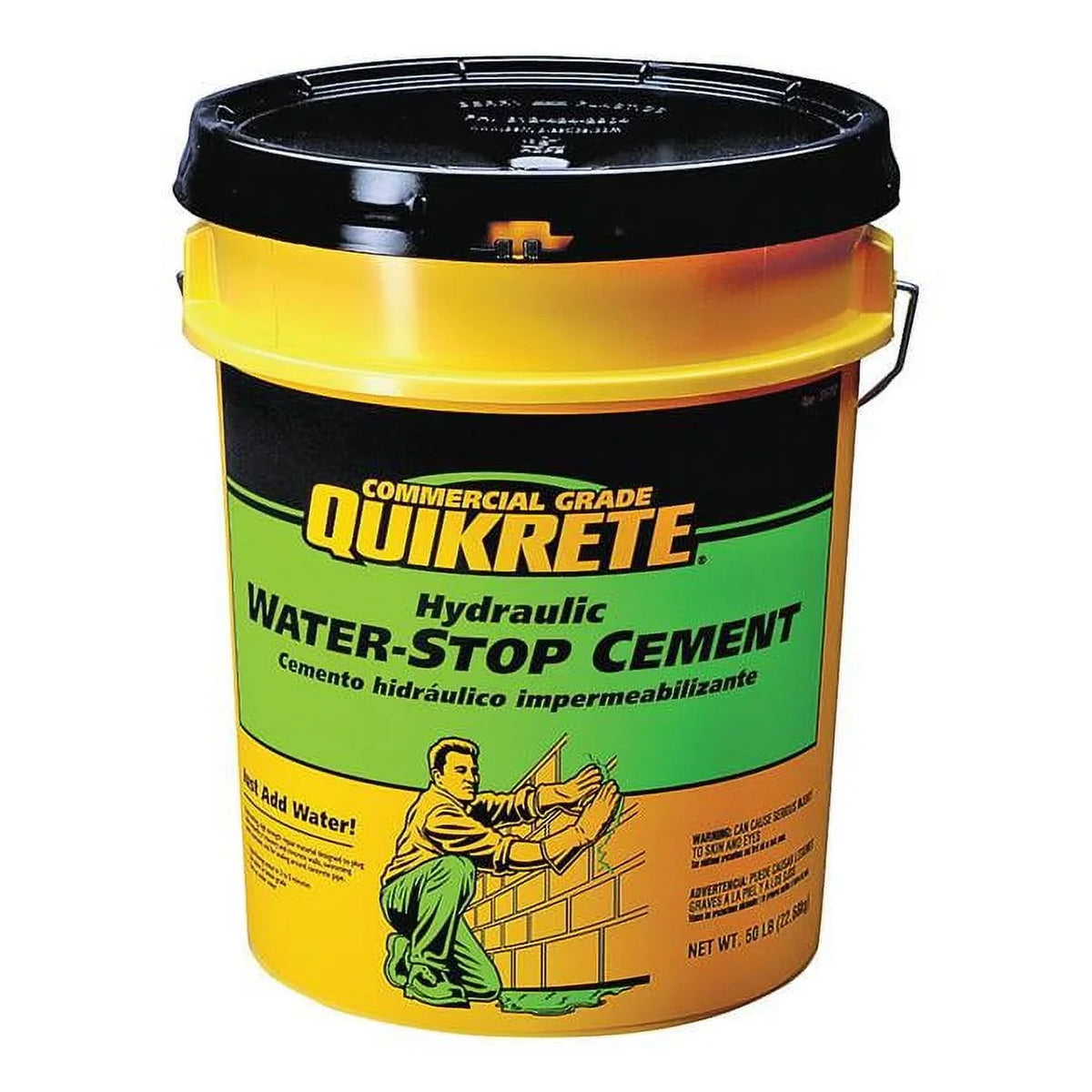 Liquid-Stop Hydraulic Quikrete Cement, Grey