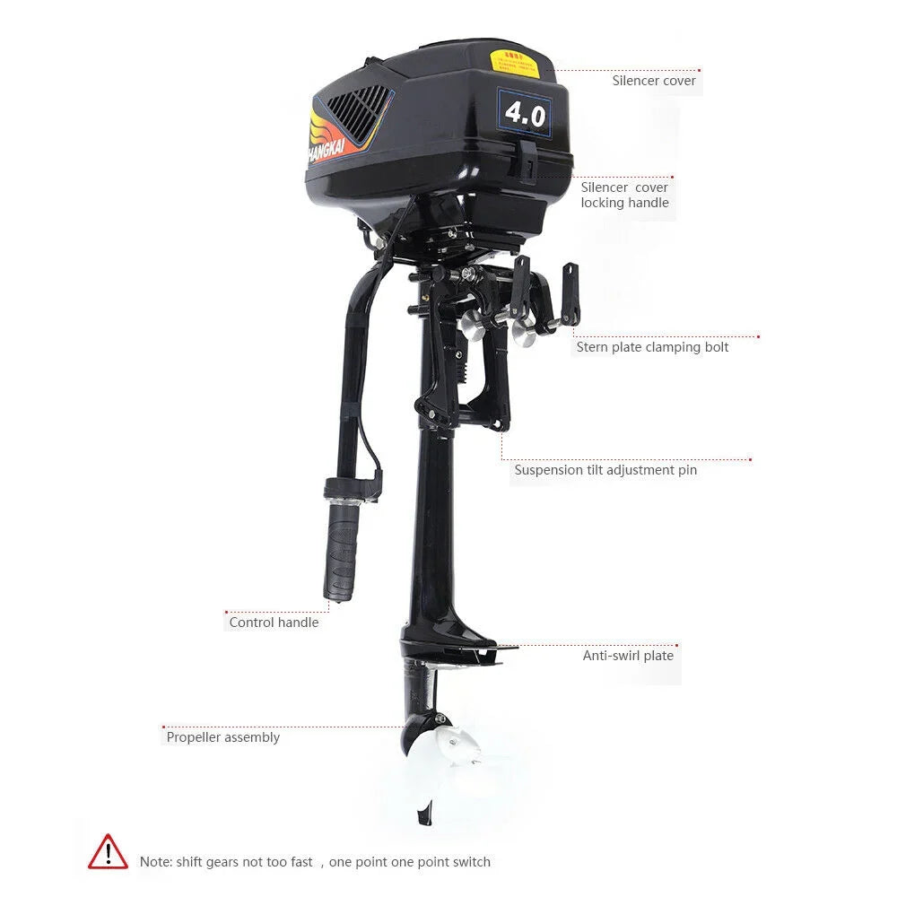 Propeller Outboard Boat Trolling Electric Motor HANGKAI 1000W 48V Fishing Engine