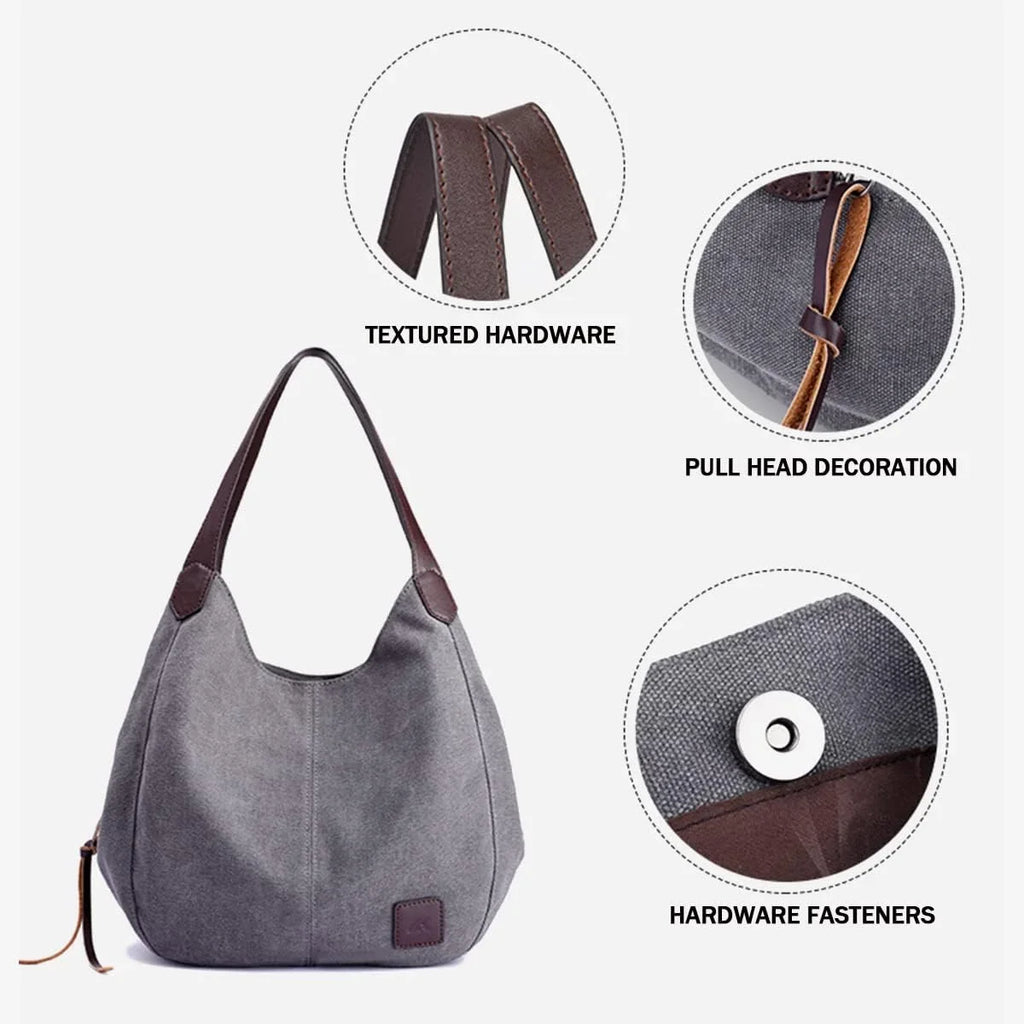 Purses Purse Handbags Totes Hobo Canvas Women Pocket Bags Multi Shoulder