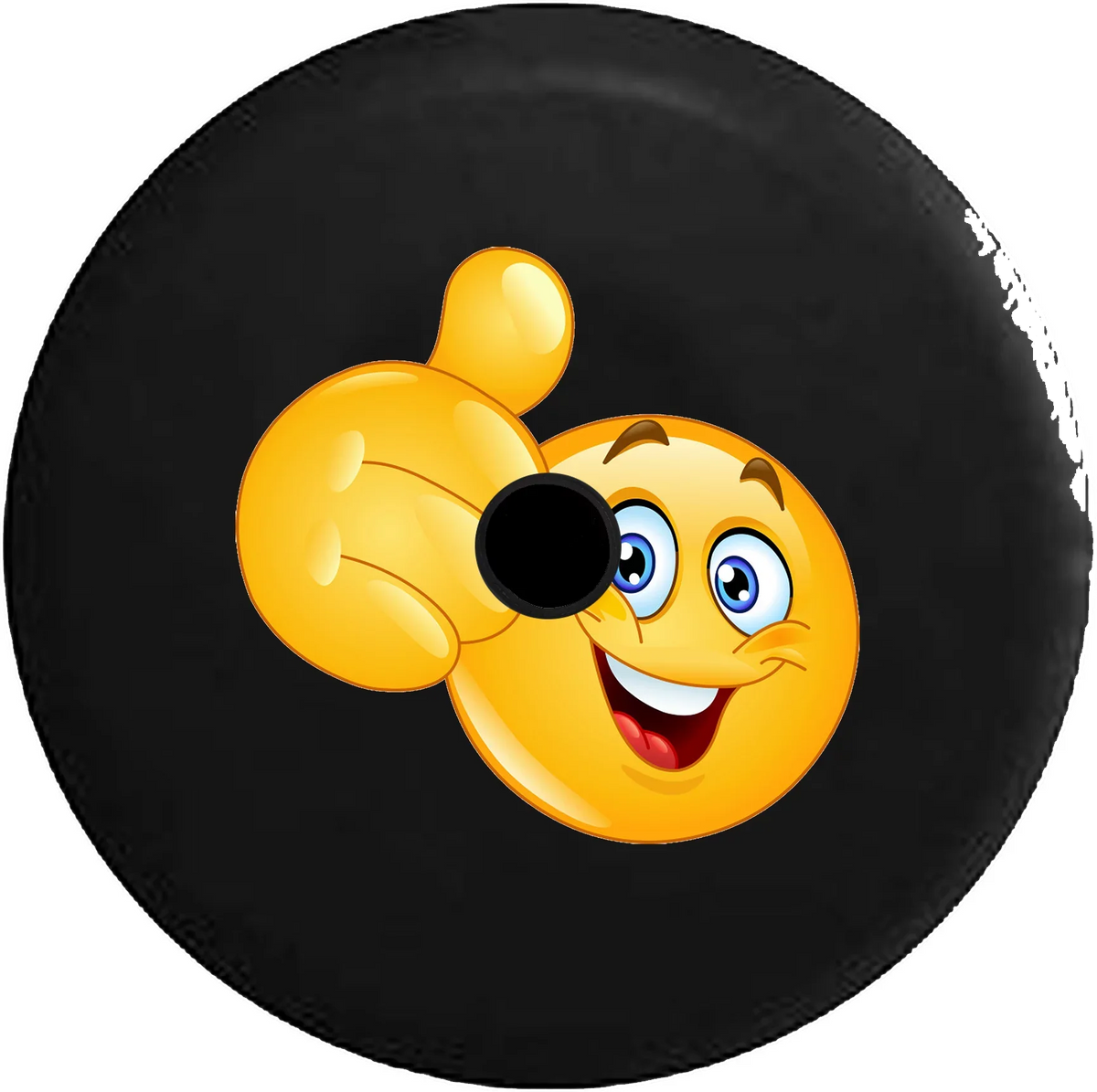 Up JL Wrangler Camera Thumbs Smiling Emoji 2019 Jeep Tire 32 Spare for RV Cover Text Inch 2018 Backup
