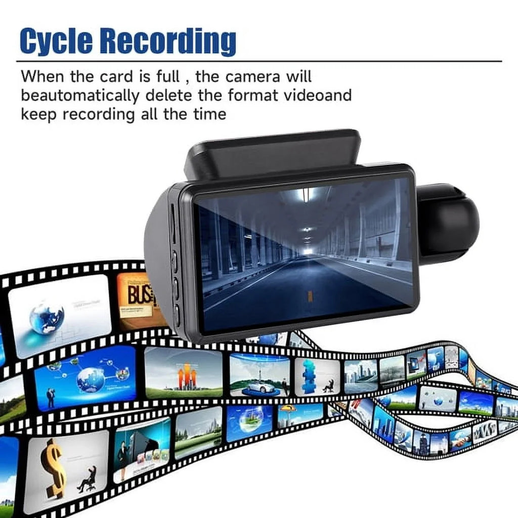 Rear, 1080P Wide SYTHERS and Front Angle Night Dash with 170° & Camera Cam Dash Vision G-Sensor