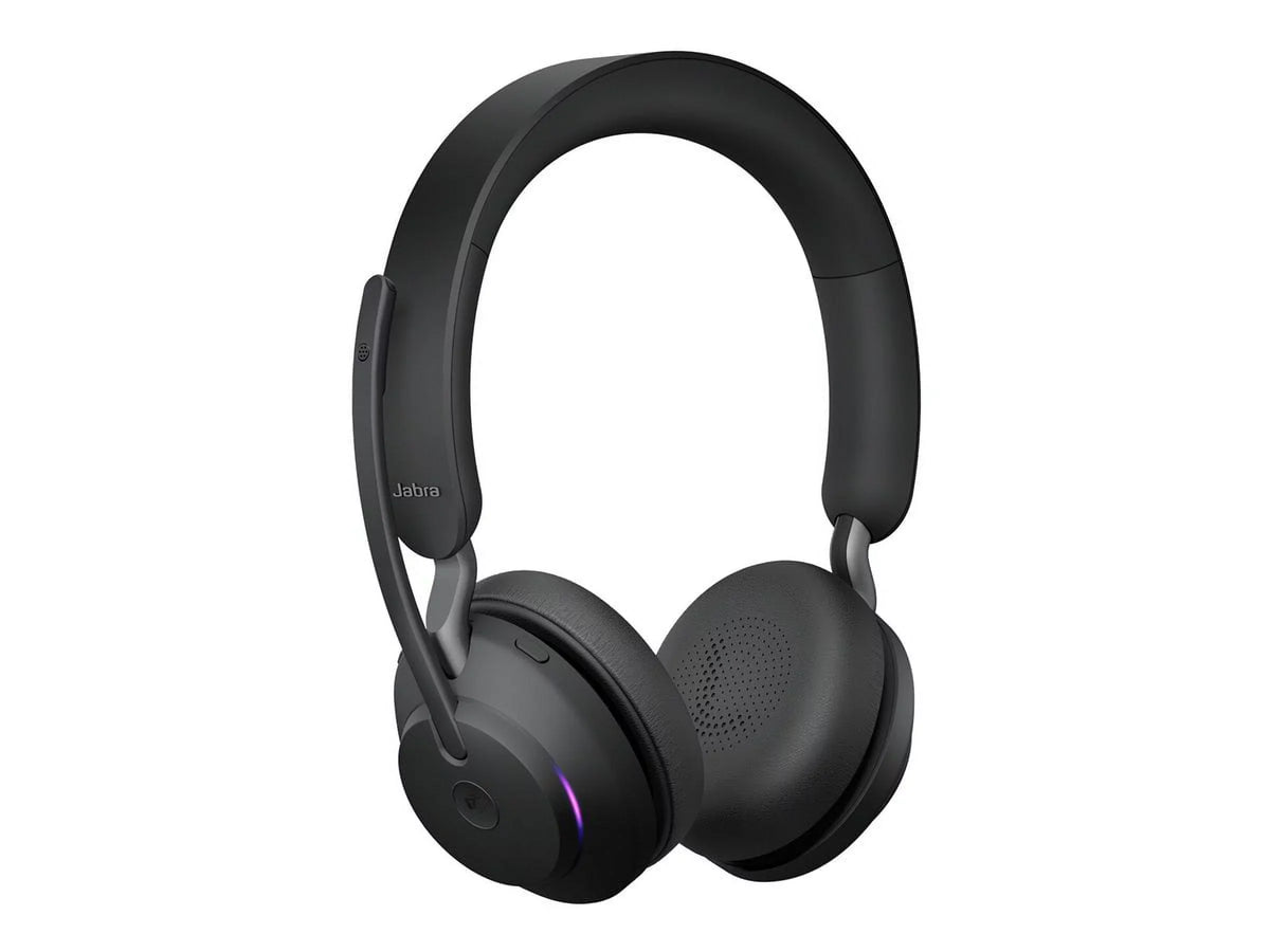 Jabra with Stand USB-C Connector Teams - Evolve2 USB-C - Circumaural Headset MS Black Charging 65 Stereo