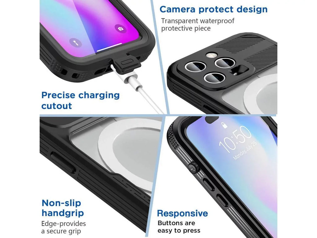 iPhone 6.7 Max 14 Case Sealed Compatible Liquidproof Protection Underwater for Snowproof, with Shockproof Fully Full inch, MagSafe Pro Body Cover