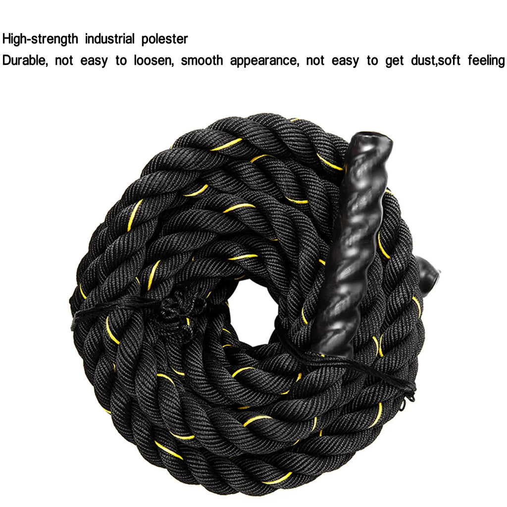 Total Strength Heavy Battle Length, 49.2ft Skipping Workouts Power Improve Rope Rope Workout Muscle Building Mens/ NK Ropes Body for Jump