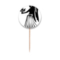 Labels Round Toothpick Virgo Flags Decoration Zodiac Party Constellation Sign