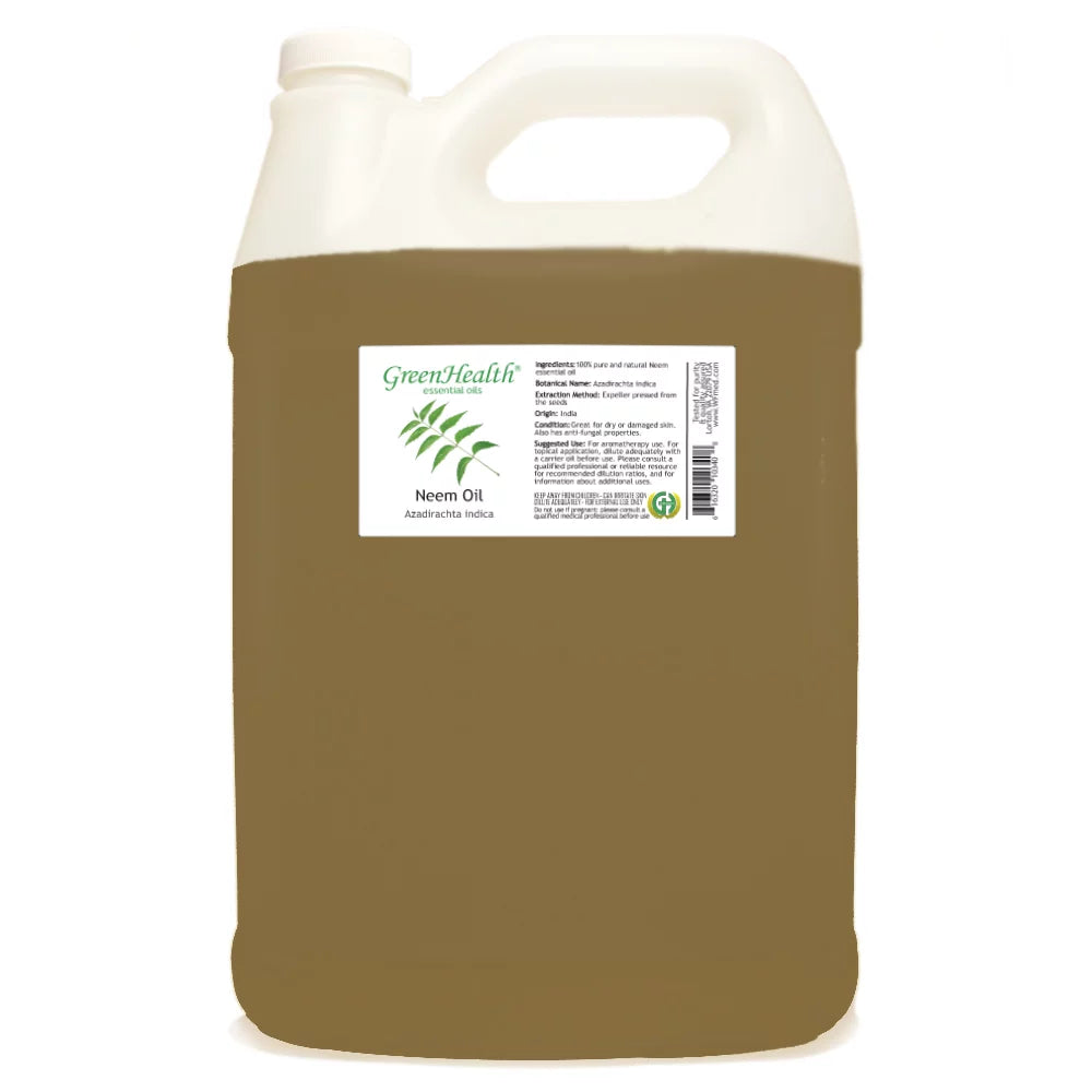 Oil Neem GreenHealth - 100% 1 Gallon uncut Pure, -