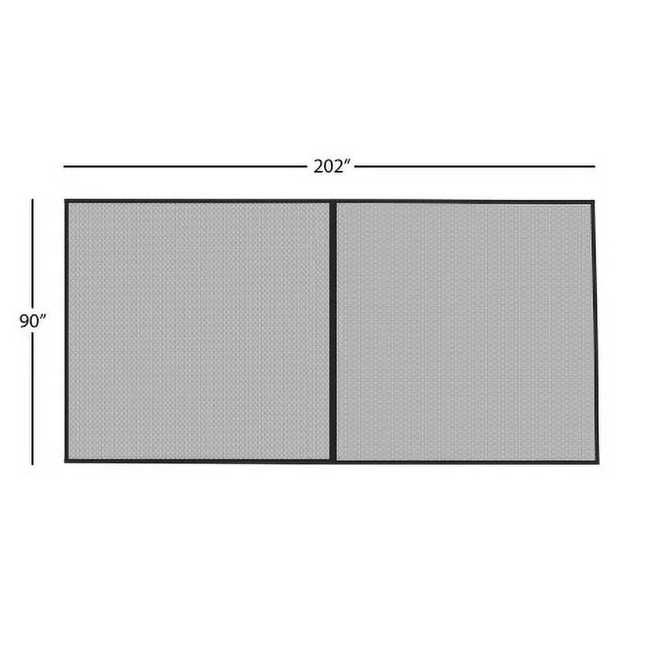Pure Cover 2-Car Lbs Door Pack) Mesh Mosquito Net Garden - Garage (1 Screen Garages, 7.45 to Black