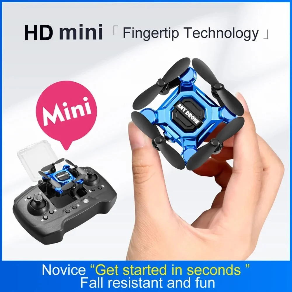 RC RC for 360° Hovering K04 Land One Camera Beginners Auto Kids, Gift Suitable Flip for HD Foldable Key Aircraft Quadcopter Drones Mini Headless Toys Drone